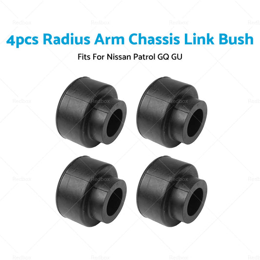 4x Radius Arm Chassis Link Bushes Suitable For Nissan Patrol GQ Y60 / GU Y61 1988-2016