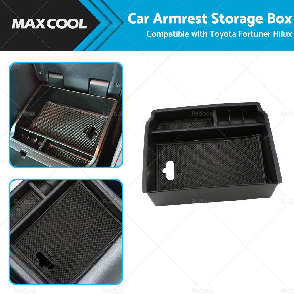 {{ Car Armrest Storage Center Console Tray Box Suitable For Toyota Fortuner Hilux }} - Buy Car Parts Online at {{ Kaka Auto Parts }}.