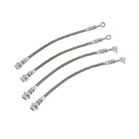 Front & Rear Braided Brake Line Hose Set Suitable For Nissan Patrol GQ Y60 1988–1997 / Ford Maverick DA 1988–1994