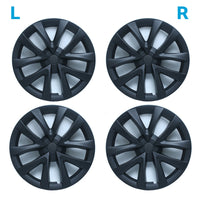 4x Matt Black Wheel Hub Caps Suitable For Tesla Model 3