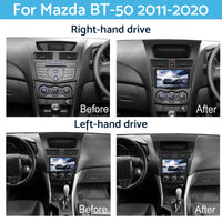 9'' Android 13 Head Unit Touchscreen GPS Bluetooth Suitable For Mazda BT50 12-19