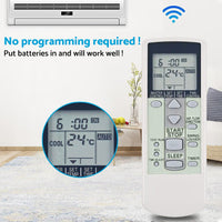 AC Air Conditioning Remote Control Suitable For Fujitsu Models AR-DJ2, AR-DJ3, AR-DJ4, AR-DJ8 & AR-DJ9