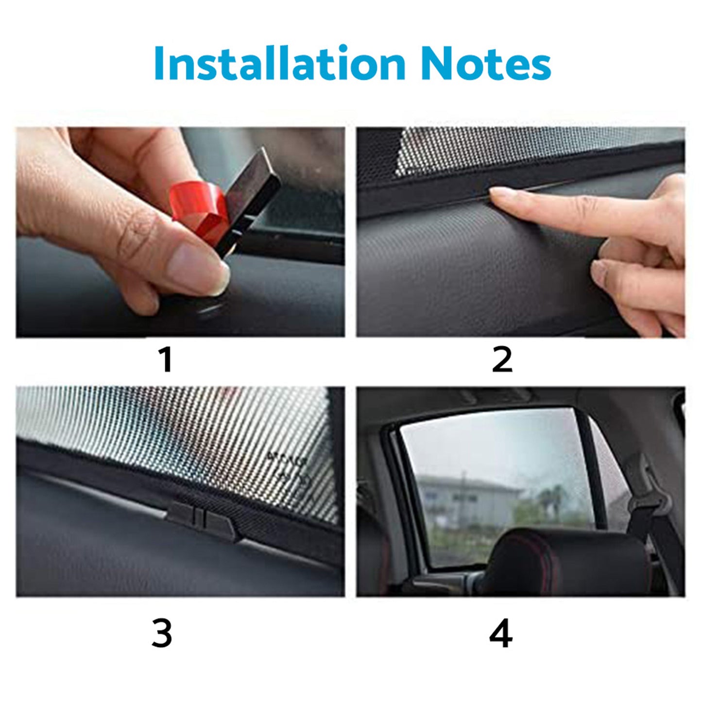 Car Window Magnetic Mesh Sun Shades Suitable For Mitsubishi Outlander 2021-2023