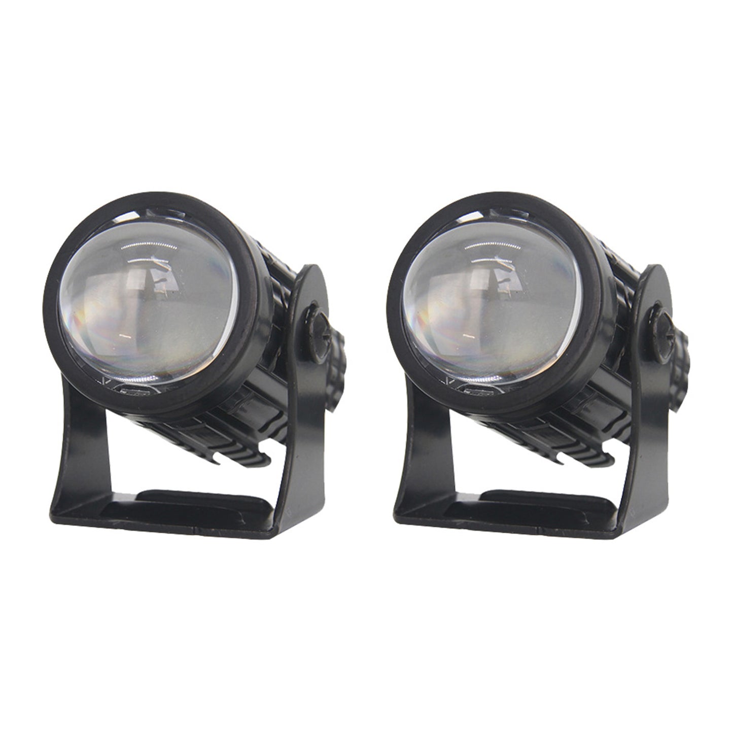 2X LED Motorcycle Headlight Spot Lights Car Driving Fog Lamp Yellow White 12-24V