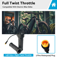{{ Full Twist Throttle Electric Bike Ebike Right Hand 3Pin Bike Grip Twist Throttle }} - Buy Car Parts Online at {{ Kaka Auto Parts }}.