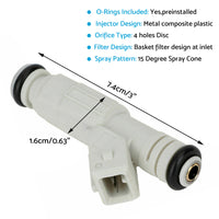 6x Fuel Injectors Suitable For Holden Commodore, Calais & Statesman 3.8L V6 – 0280155868