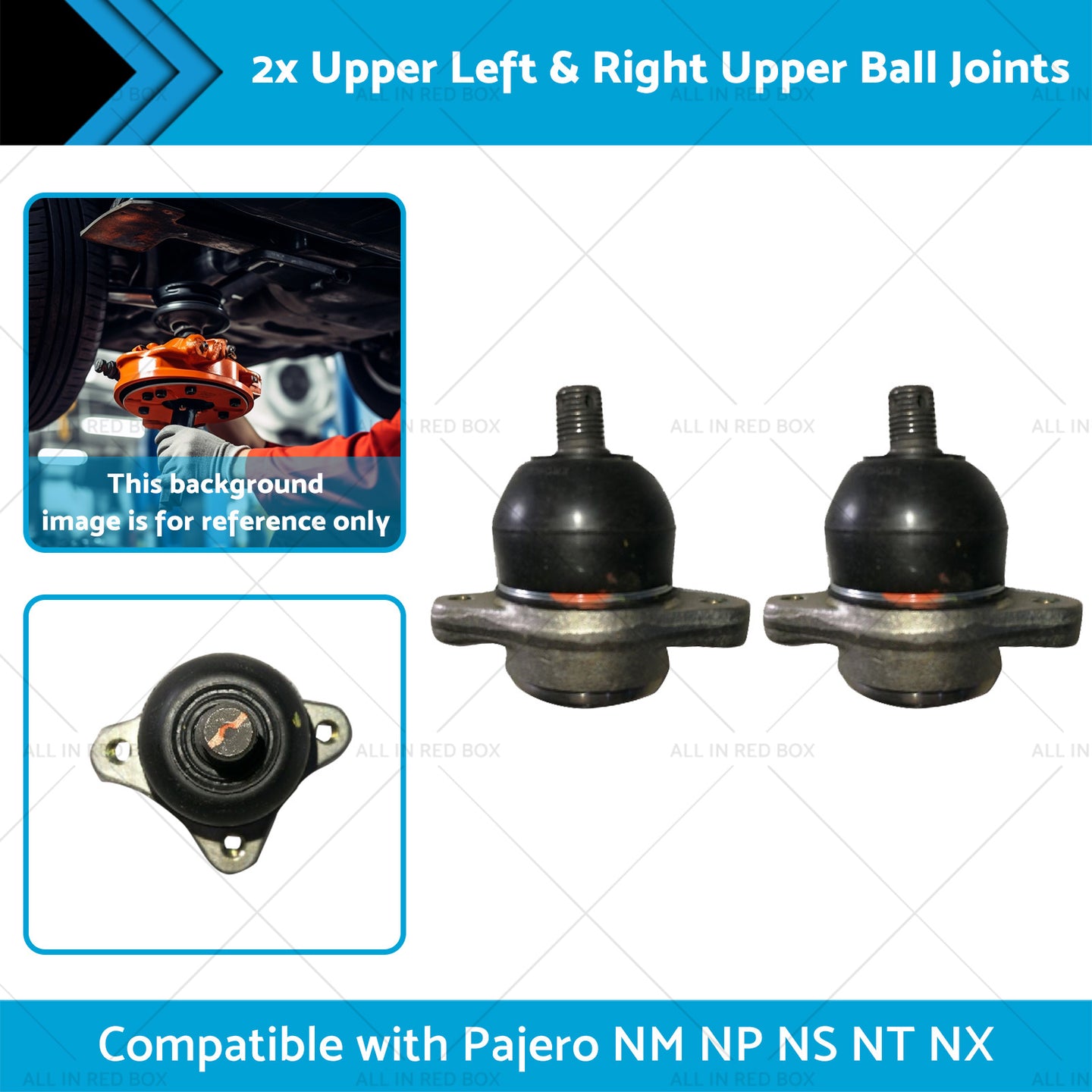 {{ 4010A056 2x Upper Front Ball Joints Suitable for Pajero NM NP NS NT NX 99-13 }} - Buy Car Parts Online at {{ Kaka Auto Parts }}.