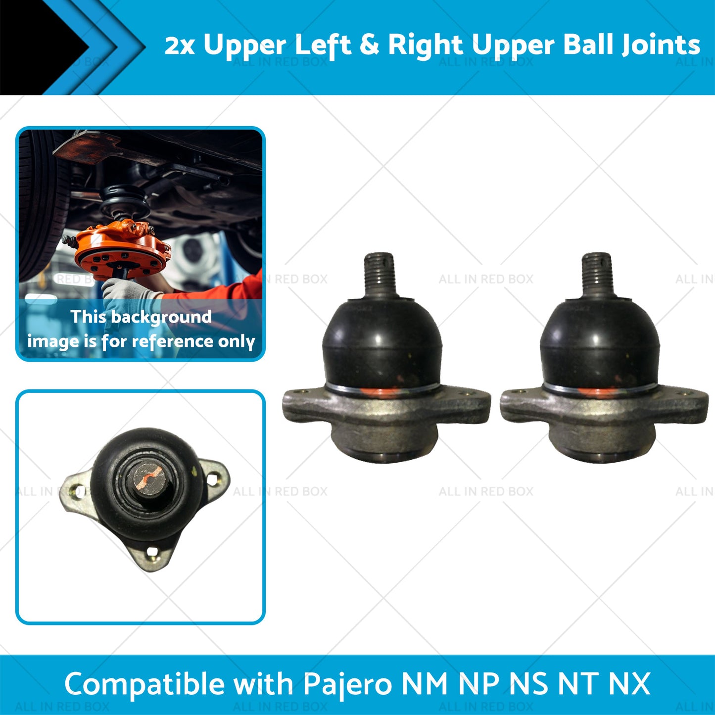 {{ 4010A056 2x Upper Front Ball Joints Suitable for Pajero NM NP NS NT NX 99-13 }} - Buy Car Parts Online at {{ Kaka Auto Parts }}.