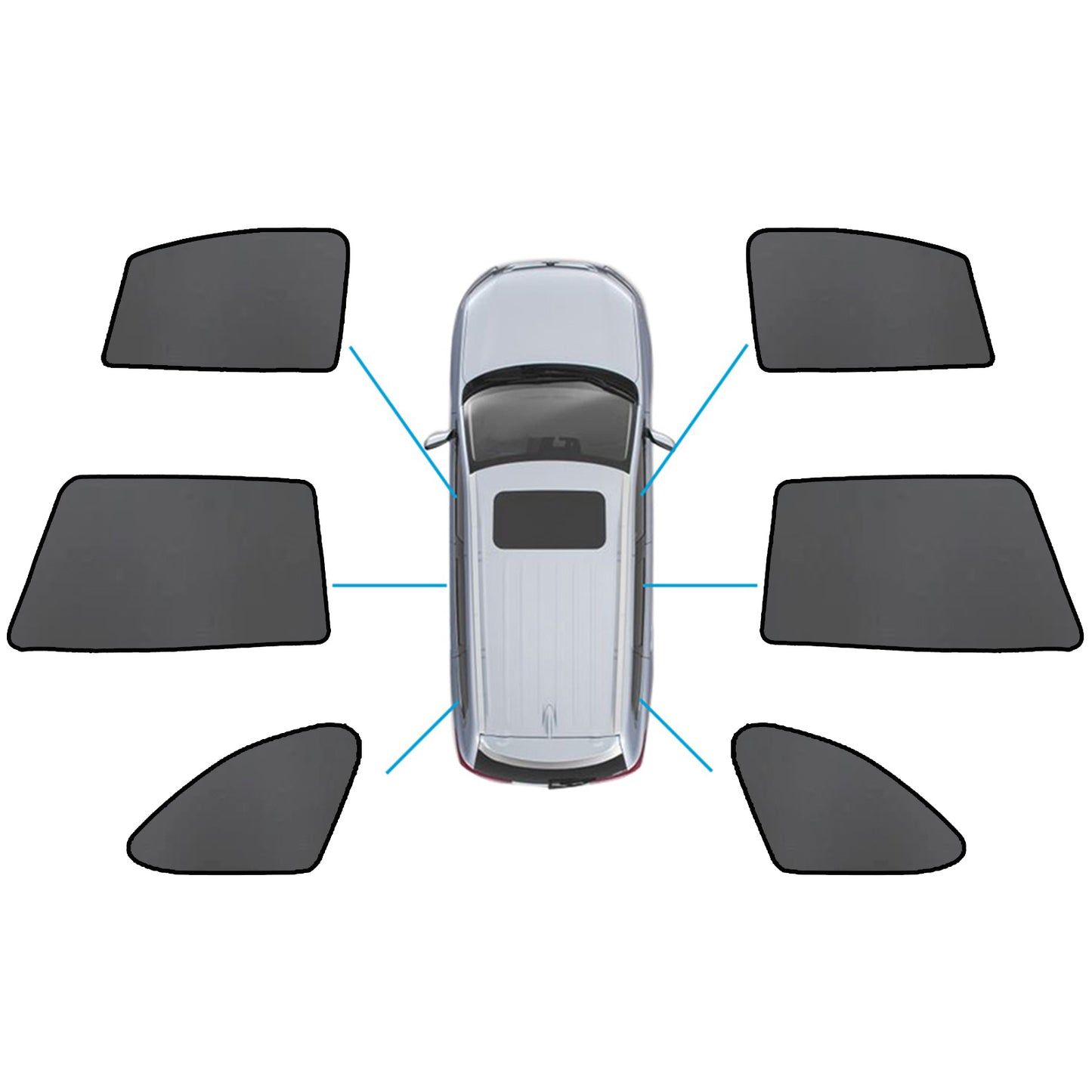 {{ Magnetic Mesh Sun Blind Shade Suitable for Subaru Outback 20-25 On Front / Rear }} - Buy Car Parts Online at {{ Kaka Auto Parts }}.