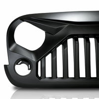 Black Front Gladiator Grille Vander Grill Suitable For Jeep Wrangler JK Unlimited 2007-2018