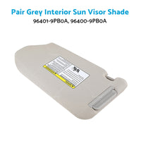 {{ RH  LH Interior Sun Visor Shade Grey Fits For Nissan Pathfinder 13-18 R52 Wagon }} - Buy Car Parts Online at {{ Kaka Auto Parts }}.