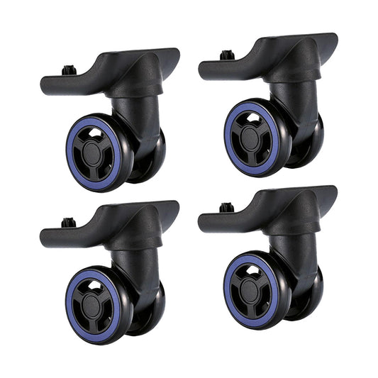 4x Luggage Wheels Replacement 360° Silent Spinner Suitable For Travel Suitcase Trolley Case