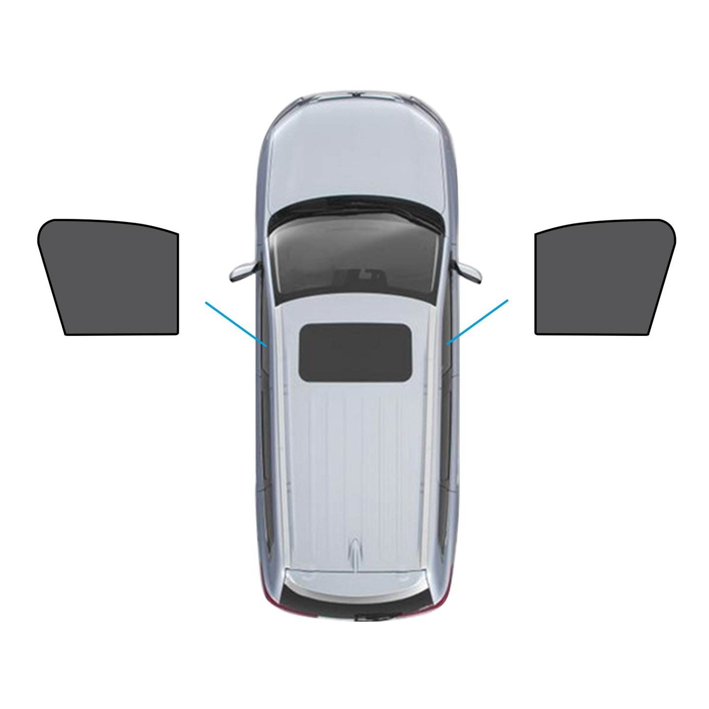 {{ 2x Front Magnetic Car Window Sun Shades Suitable for Mazda CX-3 CX3 2015-Current }} - Buy Car Parts Online at {{ Kaka Auto Parts }}.