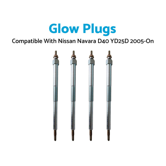 {{ 4pcs Glow Plugs Suitable For NISSAN NAVARA D22 D40 YD25D R51 X-Trail 2005-On }} - Buy Car Parts Online at {{ Kaka Auto Parts }}.