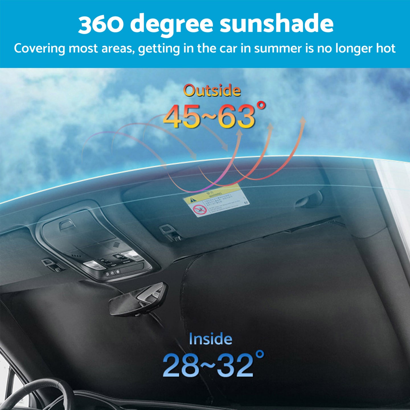 {{ Windshield Sunshade Heat Block Shield Suitable For Subaru Crosstrek 2022-2024 }} - Buy Car Parts Online at {{ Kaka Auto Parts }}.