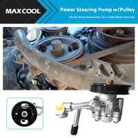 {{ Power Steering Pump w or Pulley Fit For Nissan Navara D40 2. 5 4cyl Diesel 2005-2015 }} - Buy Car Parts Online at {{ Kaka Auto Parts }}.