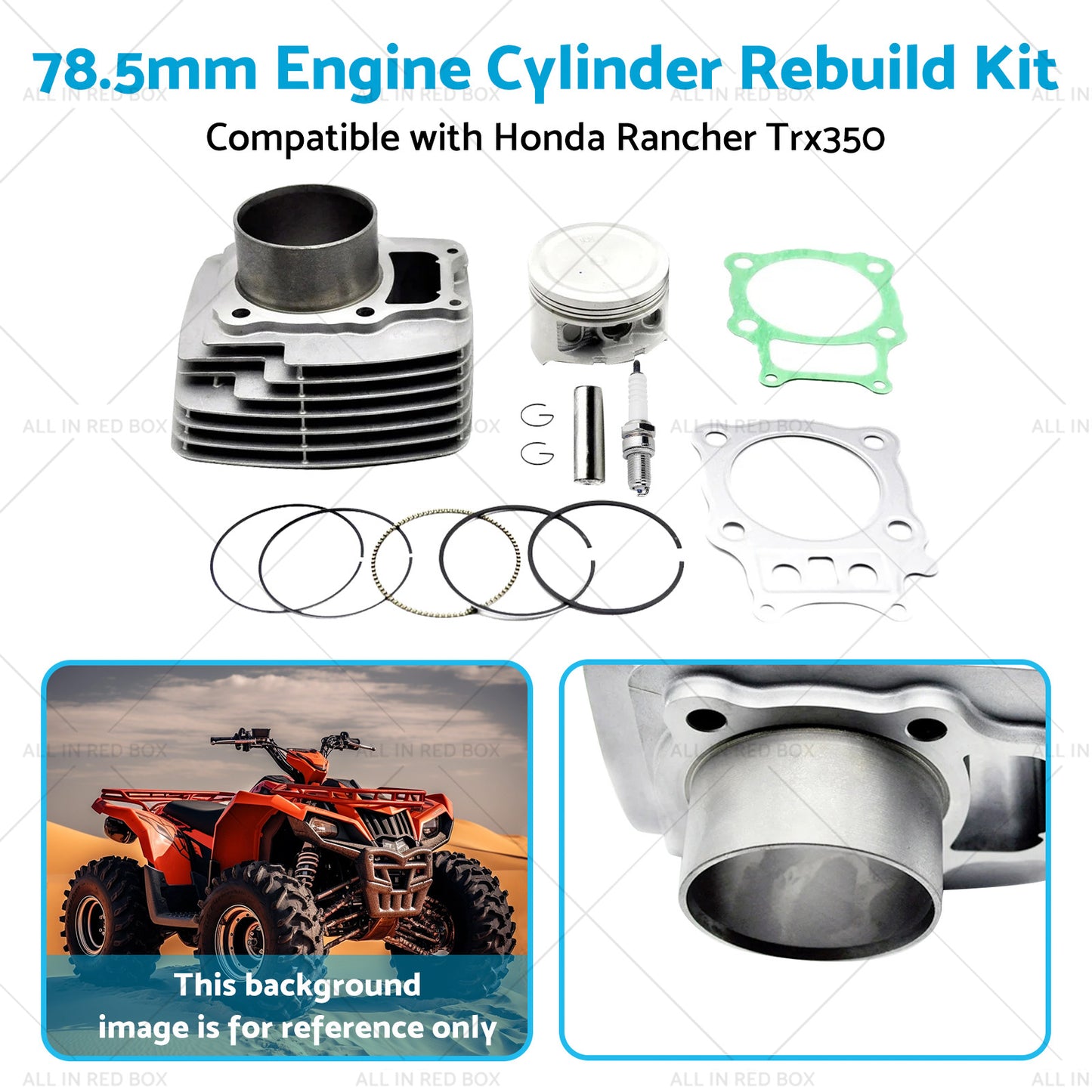 {{ 78. 5mm Engine Cylinder Rebuild Kit Suitable for Honda Trx350 Rancher 2000-2006 }} - Buy Car Parts Online at {{ Kaka Auto Parts }}.