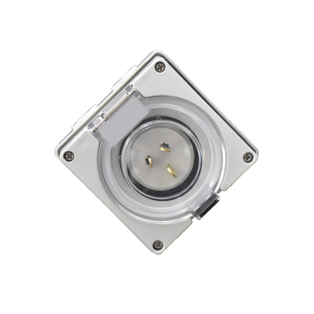 15A 3 Pin Power Inlet Suitable For Caravan Motor Home RV 250V Electrical Socket