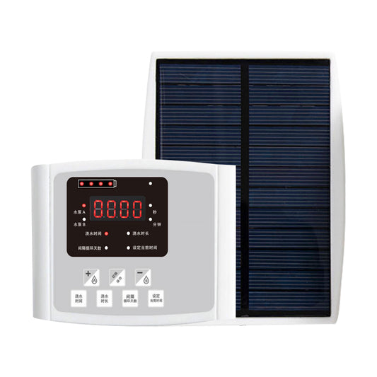 Smart Drip Self-Watering Irrigation Timer Kit 10M Solar-Powered Automatic Plant Watering System