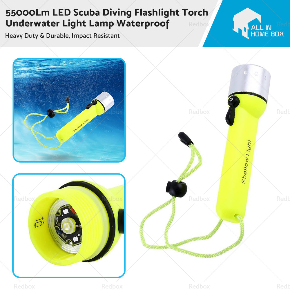 {{ 55000Lm LED Scuba Diving Flashlight Torch Underwater Light Lamp Waterproof }} - Buy Car Parts Online at {{ Kaka Auto Parts }}.