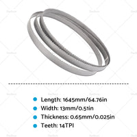 {{ Suitable For SABER METAL CUT BAND SAW MCB115S2 BI METAL M42 BLADE 1645mm 14TPI }} - Buy Car Parts Online at {{ Kaka Auto Parts }}.