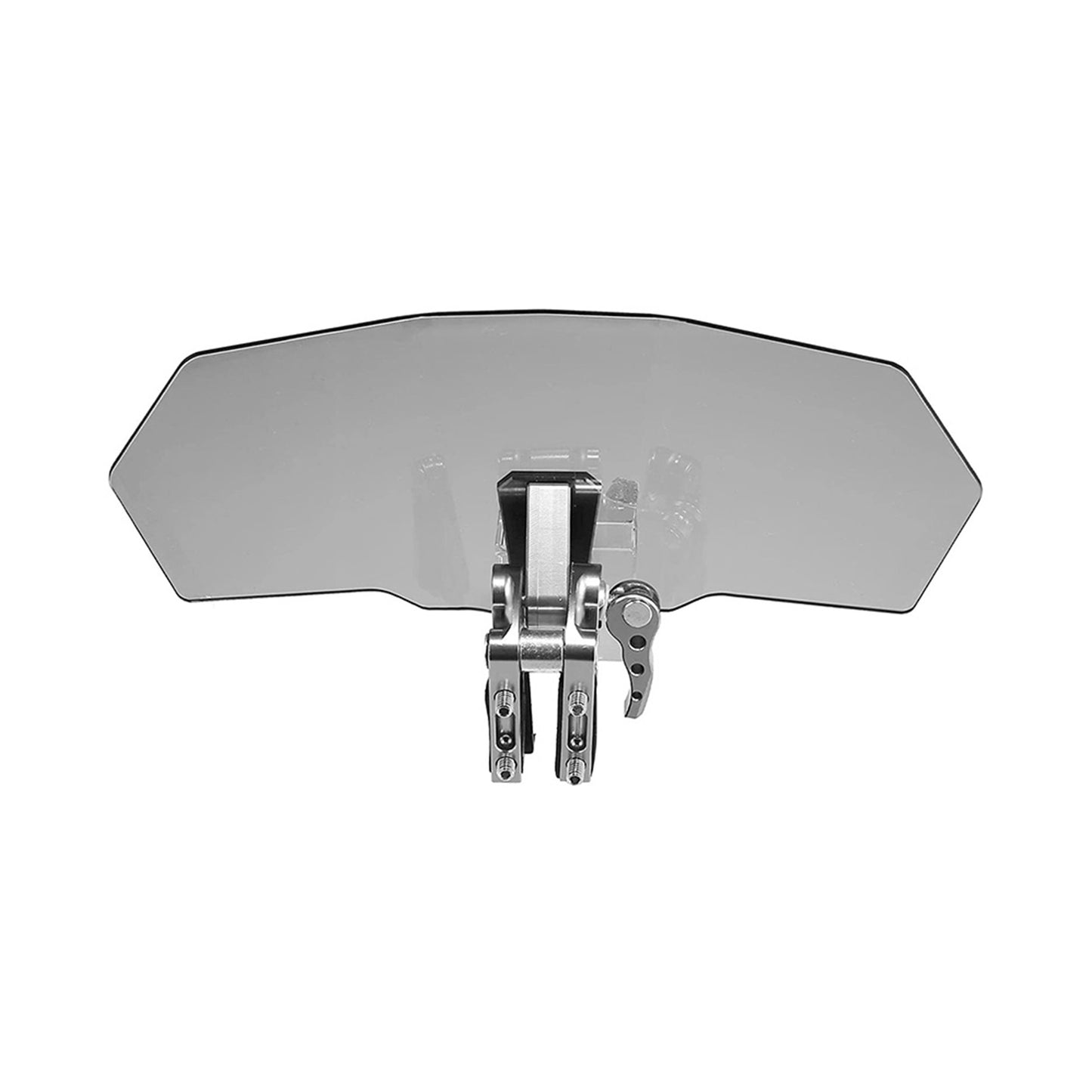 Motorcycle Windshield Clip-On Extension Spoiler Wind Deflector Suitable For Windscreen Smoke