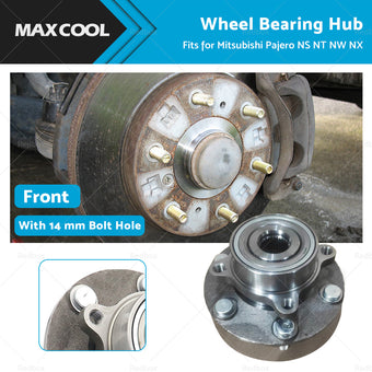 compare product 1PC Front Wheel Bearing Hub Fit for Mitsubishi Pajero NS NT NW NX 2006-2018 14mm