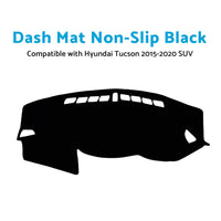 Dashboard Cover Dash Mat Non-Slip Black Suitable For Hyundai Tucson 2015–2020 SUV