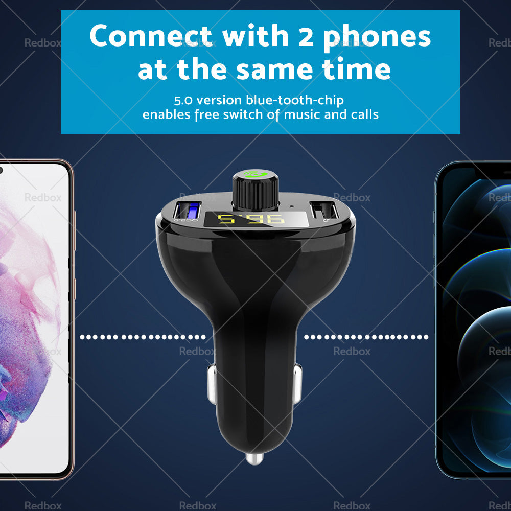 {{ Bluetooth-5. 0 Radio Car Kit Wireless FM Transmitter Dual USB Charger MP3 Player }} - Buy Car Parts Online at {{ Kaka Auto Parts }}.