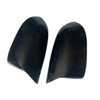 2x Black Rear Mirror Cover Caps Suitable For BMW X3 G01 / X4 G02 / X5 G05 / X6 G06