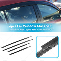 {{ 4PCS Window Glass Seal Weatherstrip Suitable For Toyota Yaris Hatchback 07-16 }} - Buy Car Parts Online at {{ Kaka Auto Parts }}.