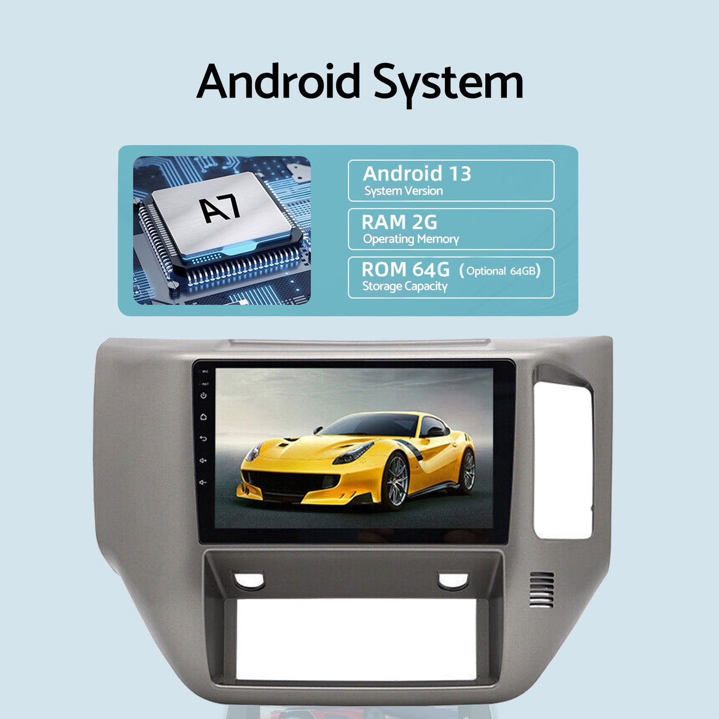 {{ In-Dash Units Android 13 9'' Bluetooth Suitable For Nissan Patrol 2004-15 GU Y61 }} - Buy Car Parts Online at {{ Kaka Auto Parts }}.