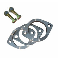 2.5in Universal Exhaust Flange Gasket Plate Bolt Nut Kit 300mm (63mm) Stainless Steel
