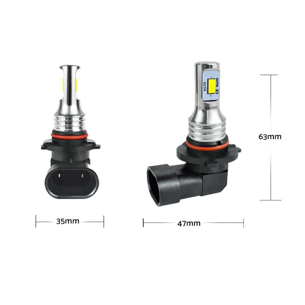 2X HB3 9005 60W 12V Xenon White 6000K Light Car Headlight Lamp Globes Bulbs LED