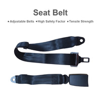 2 Point Retractable Adjustable Seat Lap Sash Belt Strap Suitable For Car Truck Set