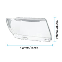 Pair of Left & Right Headlight Lens Covers Replacement Suitable For Jeep Grand Cherokee 2011-2013