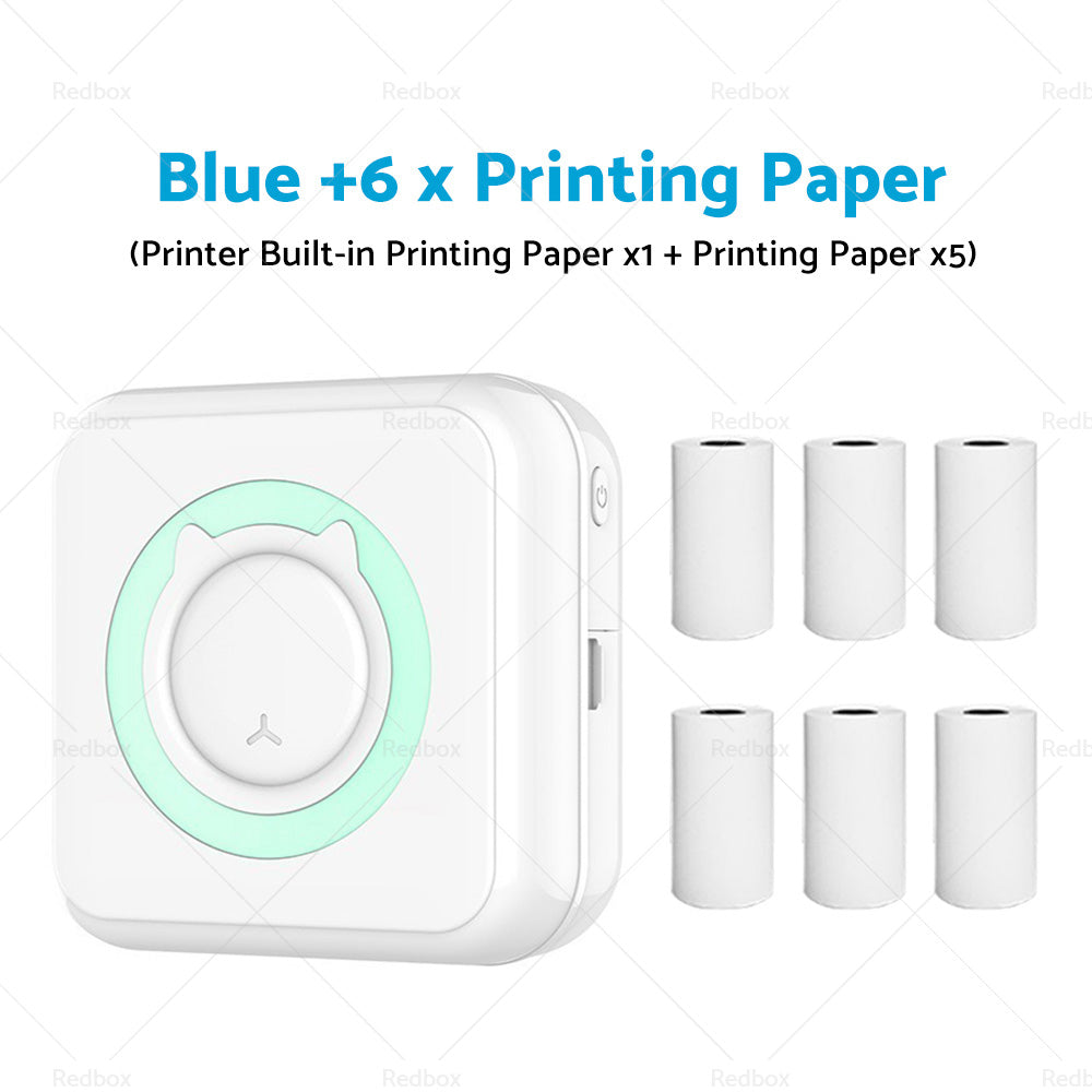 {{ Mini Pocket Thermal Printer Wireless Blue-tooth Photo Paper Inkless }} - Buy Car Parts Online at {{ Kaka Auto Parts }}.