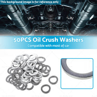 {{ 50PCS Car Engine Oil Crush Washers Drain Plug Gaskets ID 14mm , OD 22mm Aluminum }} - Buy Car Parts Online at {{ Kaka Auto Parts }}.