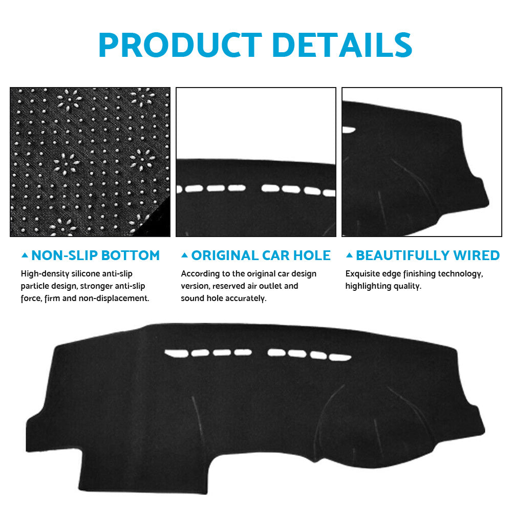 Non-Slip Dash Mat Suitable For VW Golf 6 / GTI 2008–2012 Black Dashboard Cover