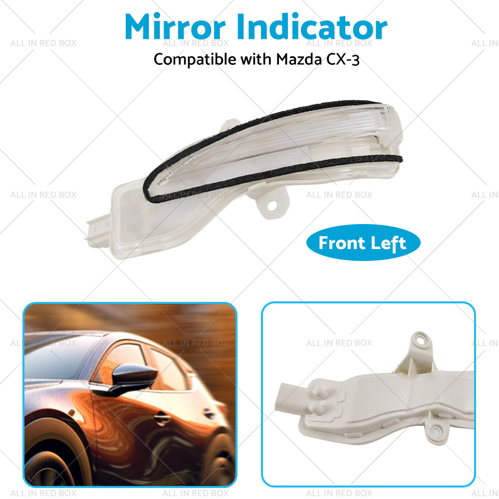 {{ Left Side Mirror Light Indicator Blinker Suitable for Mazda CX-3 CX3 2015-2022 }} - Buy Car Parts Online at {{ Kaka Auto Parts }}.