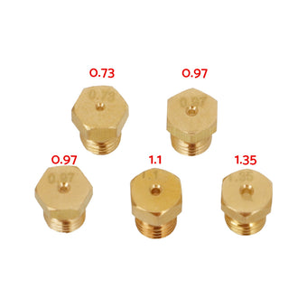 compare product 5x Burner Gas Jets & Nozzles Set Suitable For Natural Gas & LPG Hob Conversion