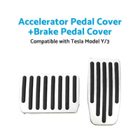 {{ Foot Pedals Aluminum Pads Cover Accessories Suitable for Tesla Model Y Model 3 }} - Buy Car Parts Online at {{ Kaka Auto Parts }}.