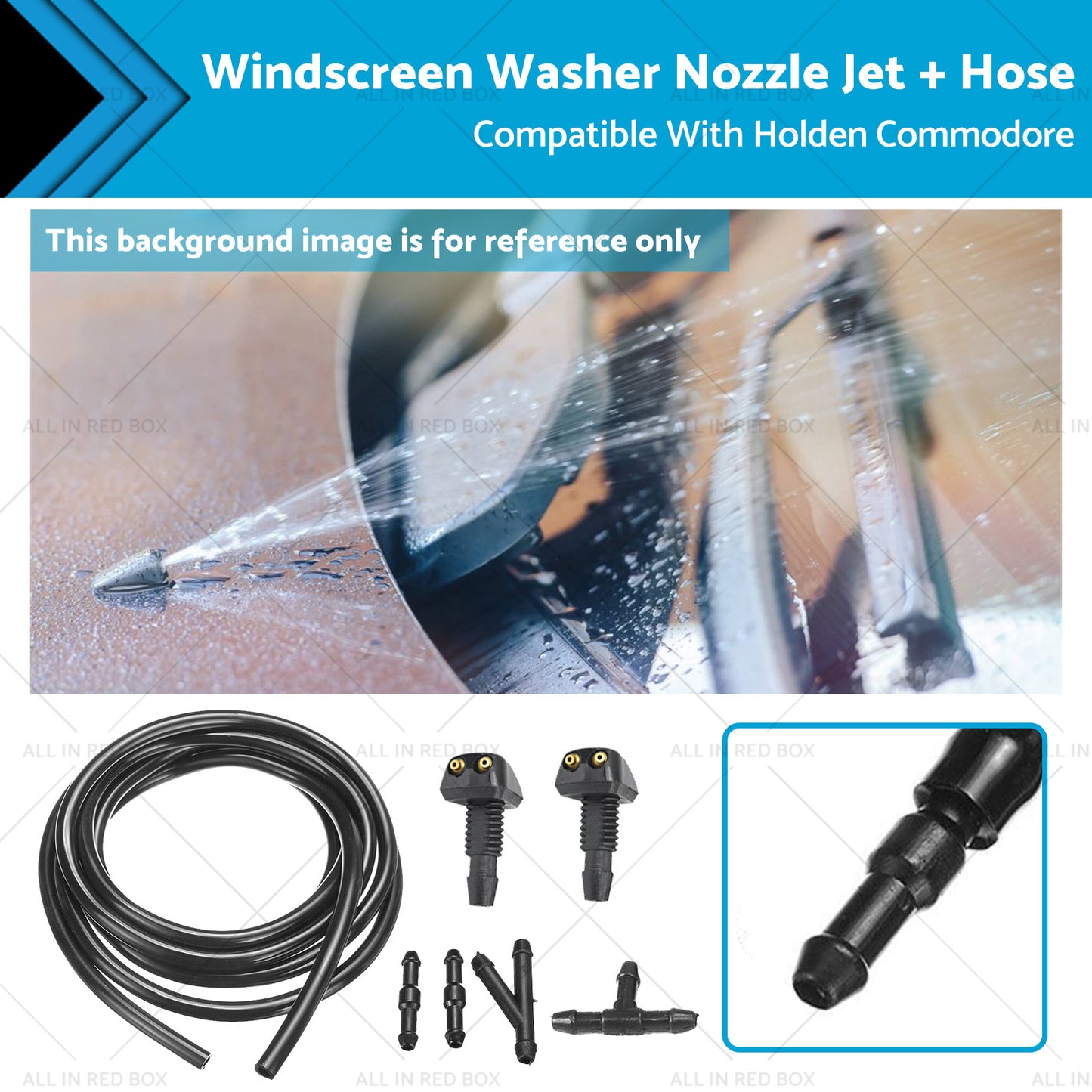 {{ Windscreen Washer Nozzle Jet Hose Kit Suitable For Holden Commodore VB VC VH VK }} - Buy Car Parts Online at {{ Kaka Auto Parts }}.
