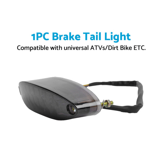 Universal Mororcycle 28 LED Brake Stop Tail Light License Number Plate Rear Lamp