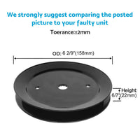 2x Deck Spindle Pulley Suitable For Husqvarna Ride on Mowers 197473 532 19 74-73