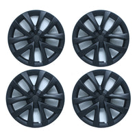 4x Matt Black Wheel Hub Caps Suitable For Tesla Model 3