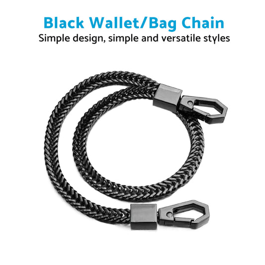 NEW Alloy Black Link Biker Trucker Punk Wallet Chain 16inch 40cm Long