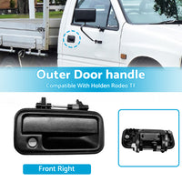{{ Black Front Right Outside Outer Door Handle Suitable for Holden Rodeo TF 88-03 }} - Buy Car Parts Online at {{ Kaka Auto Parts }}.