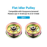 2xPulley Suitable For Husqvarna Jonsered Mowers 532 17 79 68 532 19 31 97 177968