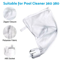 {{ 2PCS Pool Cleaner All Purpose Bag Suitable for 280 480 Pool Cleaner Zippered K13 }} - Buy Car Parts Online at {{ Kaka Auto Parts }}.
